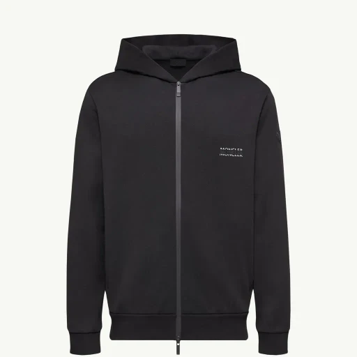 Logo Cotton Fleece Zip-Up Hoodie