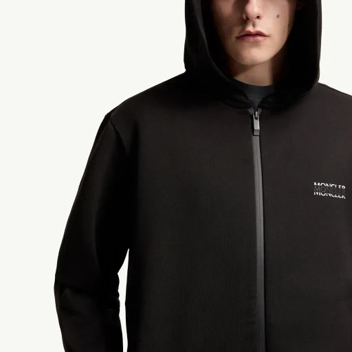 Logo Cotton Fleece Zip-Up Hoodie