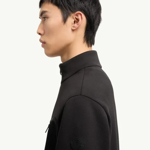Logo Cotton Zip-Up Sweatshirt