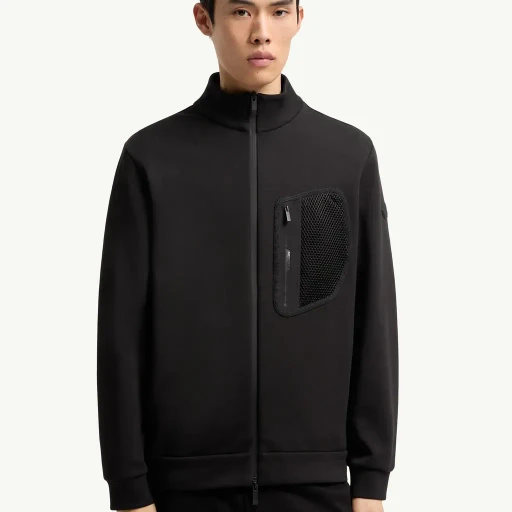 Logo Cotton Zip-Up Sweatshirt