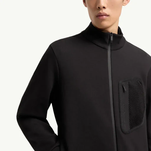 Logo Cotton Zip-Up Sweatshirt