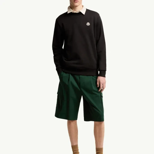 Logo Patch Cotton Sweatshirt