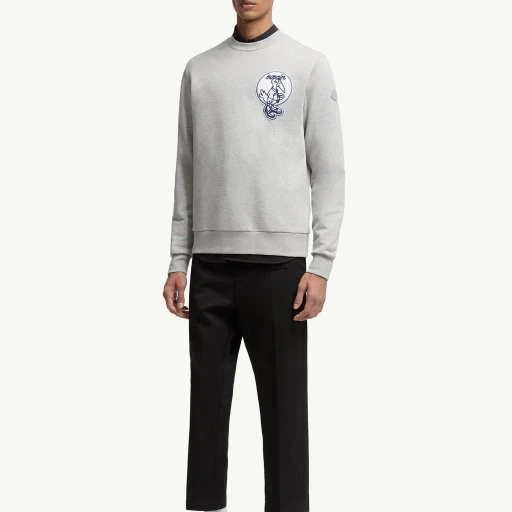 Mascot Patch Cotton Sweatshirt