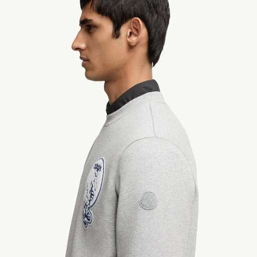 Mascot Patch Cotton Sweatshirt