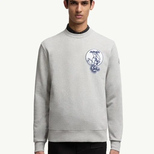Mascot Patch Cotton Sweatshirt