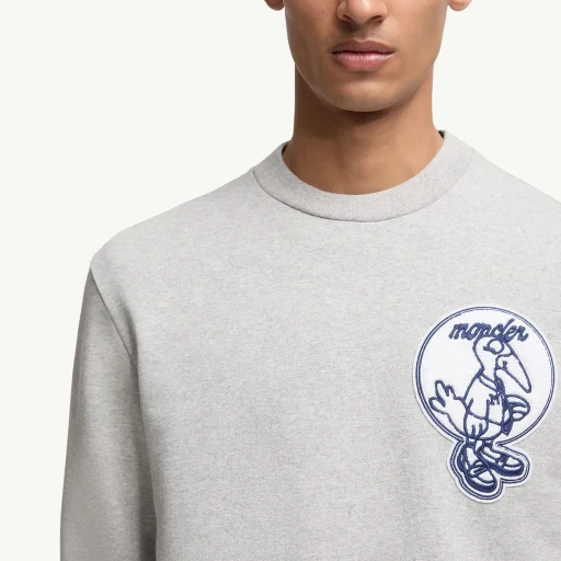 Mascot Patch Cotton Sweatshirt