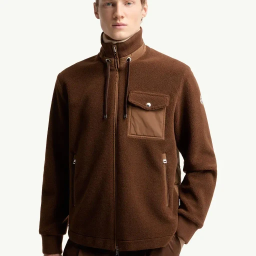Padded Teddy Zip-Up Sweatshirt