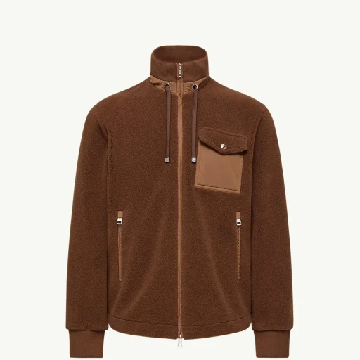 Padded Teddy Zip-Up Sweatshirt