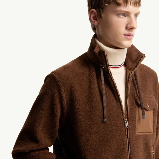 Padded Teddy Zip-Up Sweatshirt