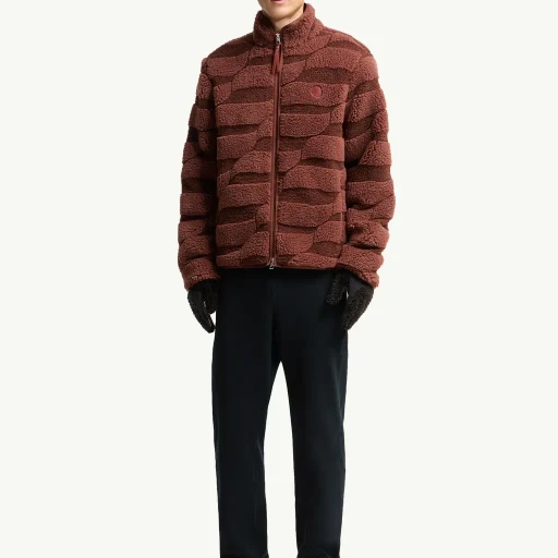 Teddy Jacquard Zip-Up Sweatshirt