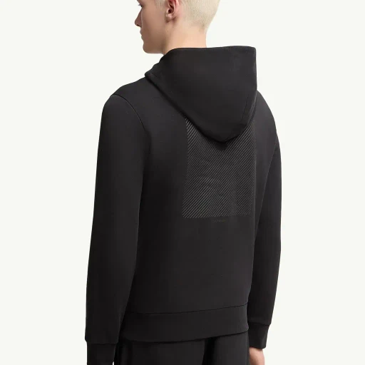 Tonal Back Logo Cotton Hoodie