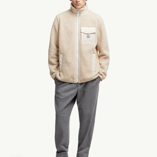 Teddy Zip-Up Sweatshirt With Pocket