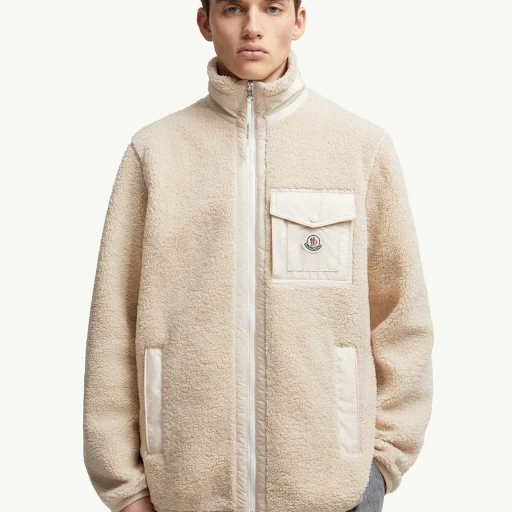 Teddy Zip-Up Sweatshirt With Pocket