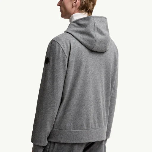 Wool Blend Zip-Up Hoodie