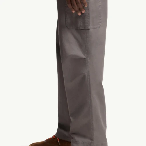 Cargo Cotton Blend Gabardine Trousers