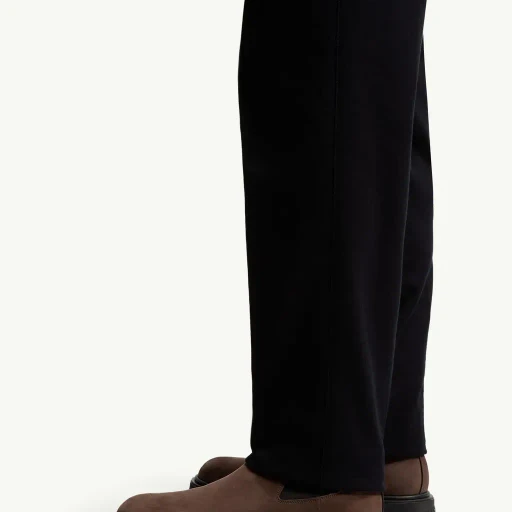 Cotton Blend Tailored Trousers