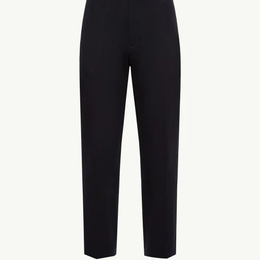 Cotton Blend Tailored Trousers