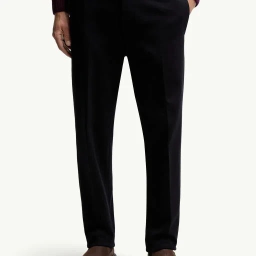 Cotton Blend Tailored Trousers