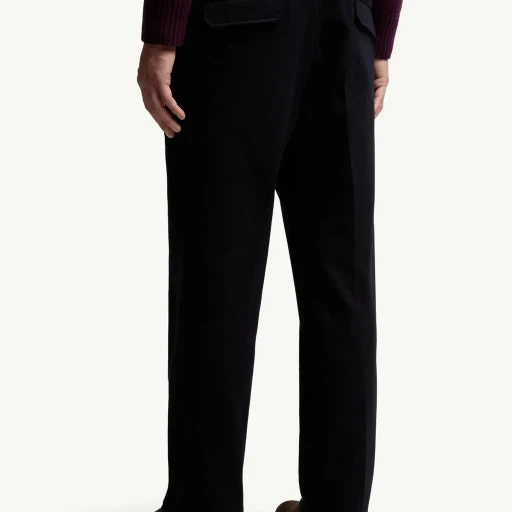 Cotton Blend Tailored Trousers