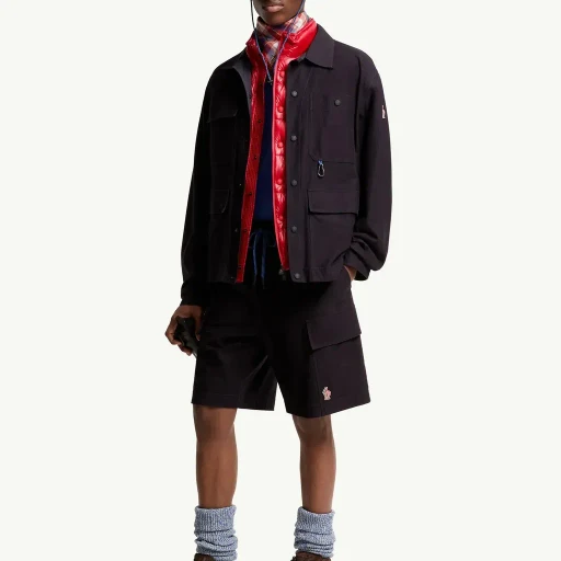 Cotton Gabardine Cargo Shorts
