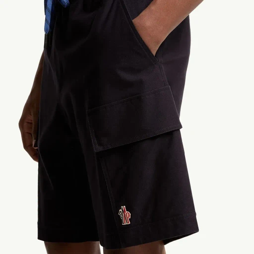 Cotton Gabardine Cargo Shorts