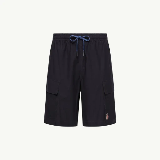 Cotton Gabardine Cargo Shorts