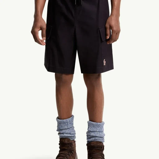 Cotton Gabardine Cargo Shorts
