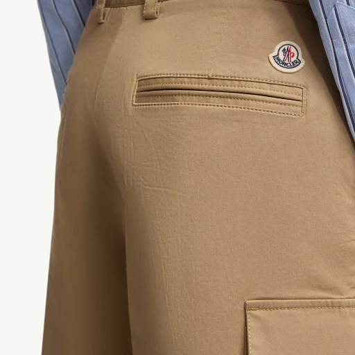 Cotton Gabardine Cargo Shorts