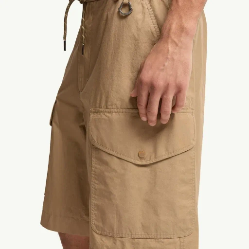 Cotton Poplin Cargo Shorts