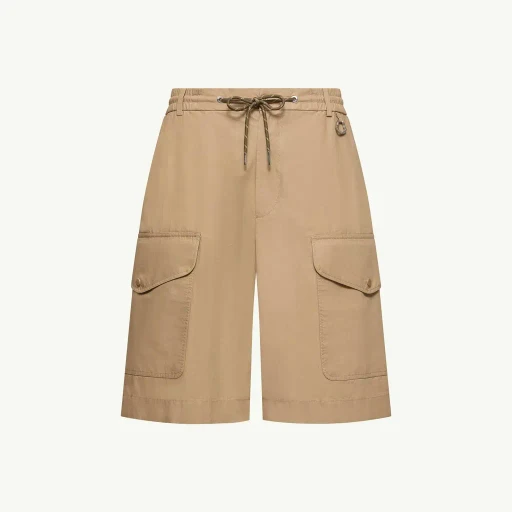 Cotton Poplin Cargo Shorts