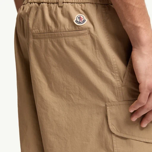 Cotton Poplin Cargo Shorts