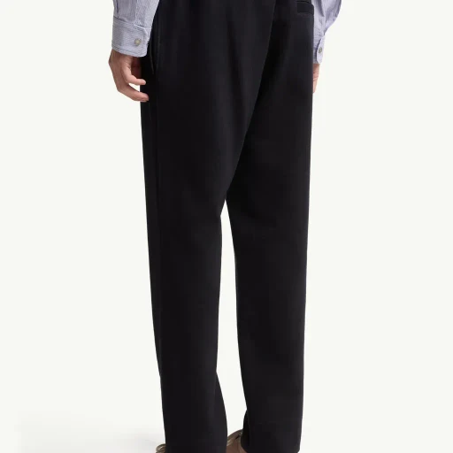 Leather Logo Cotton Blend Track Pants