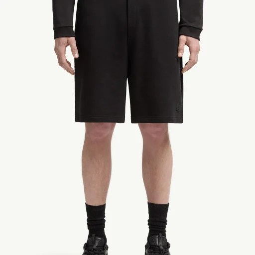 Logo Patch Cotton Shorts
