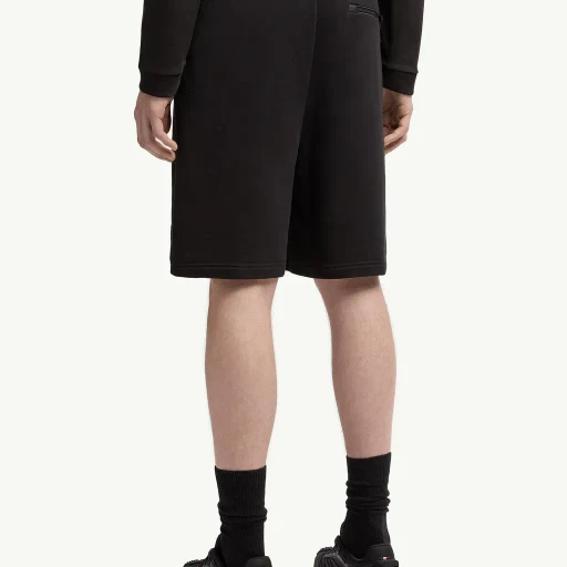 Logo Patch Cotton Shorts
