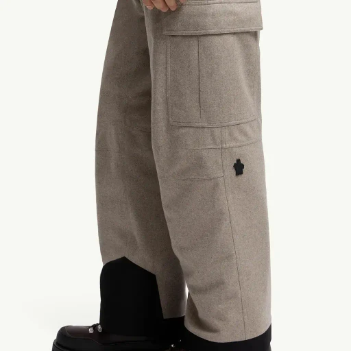 Padded Technical Wool Ski Trousers