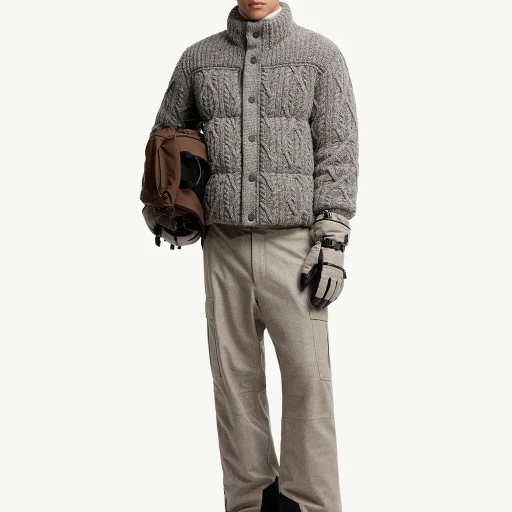Padded Technical Wool Ski Trousers