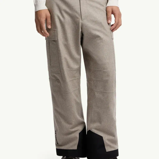Padded Technical Wool Ski Trousers