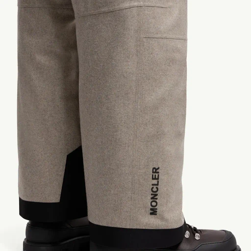 Padded Technical Wool Ski Trousers