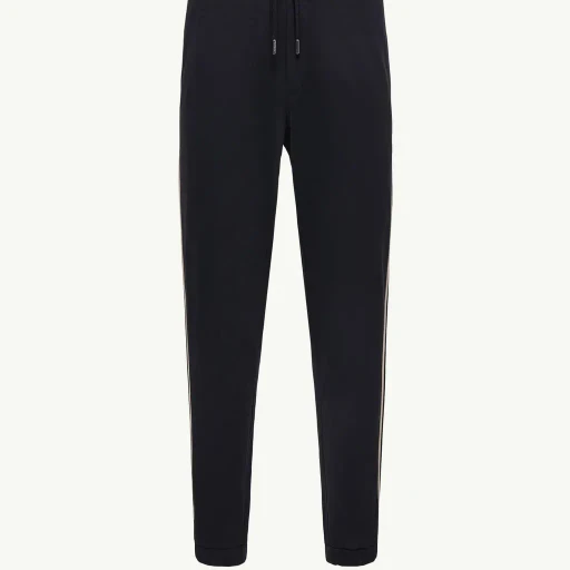 Stripe-Trimmed Cotton Sweattrousers