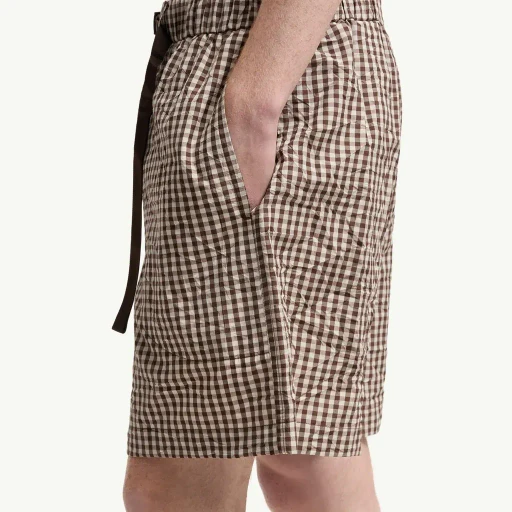 Vichy Cotton Blend Shorts