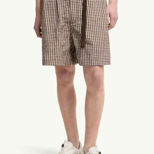 Vichy Cotton Blend Shorts