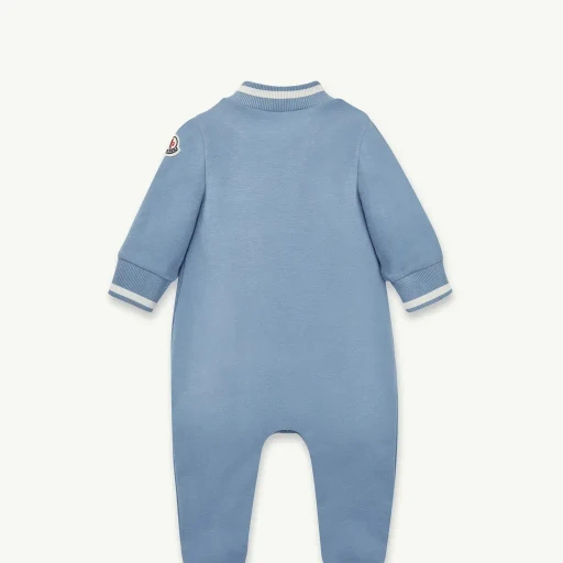 Embroidered Teddy Bear Cotton Baby Grow