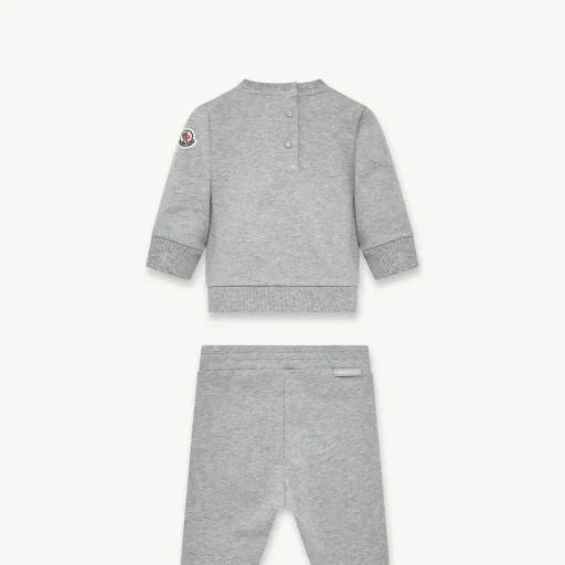 Embroidered Teddy Bear Cotton Tracksuit Set