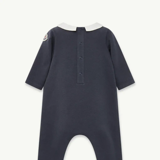 Embroidered Logo Cotton Baby Grow