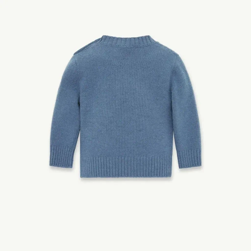 Embroidered Teddy Bear Wool Jumper