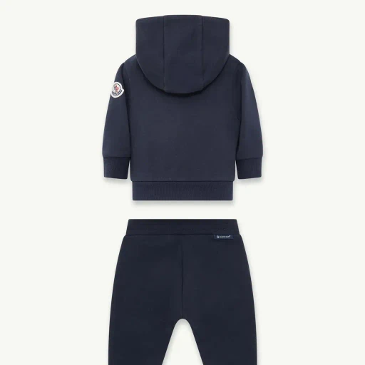 Embroidered Teddy Logo Cotton Tracksuit Set