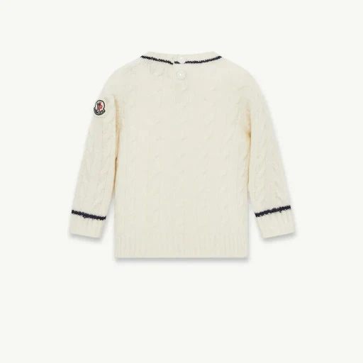 Stripe-Trimmed Wool Jumper