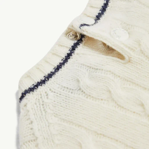 Stripe-Trimmed Wool Jumper