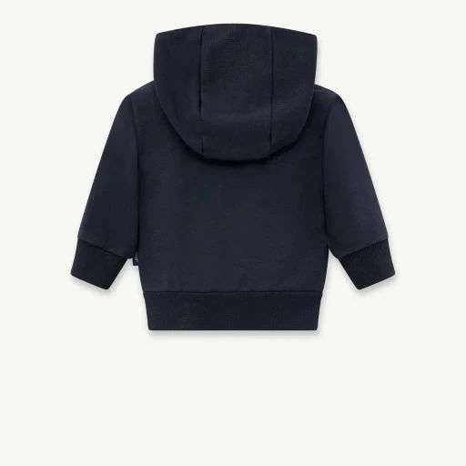 Tricolour Logo Cotton Zip-Up Hoodie
