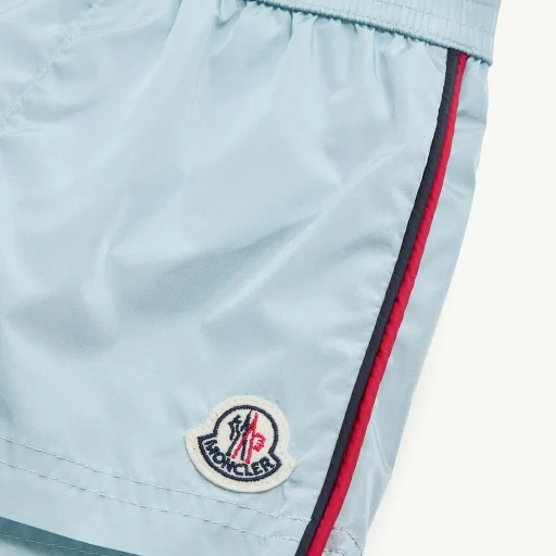 Tricolour-Trimmed Swim Shorts